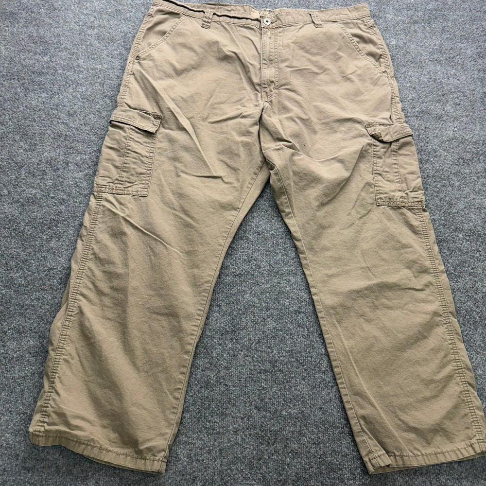 Wrangler Authentics Pants Men's Size 40x29 Khaki Cargo Work Utility Trousers - Picture 7 of 12